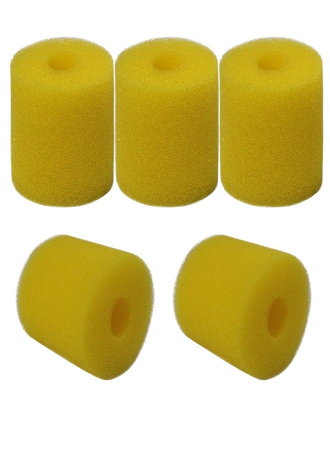 TRADESK Anky Aquarium Yellow Sponge Filter Replacement, Pack of 5, for Round Internal Filters - Image 5